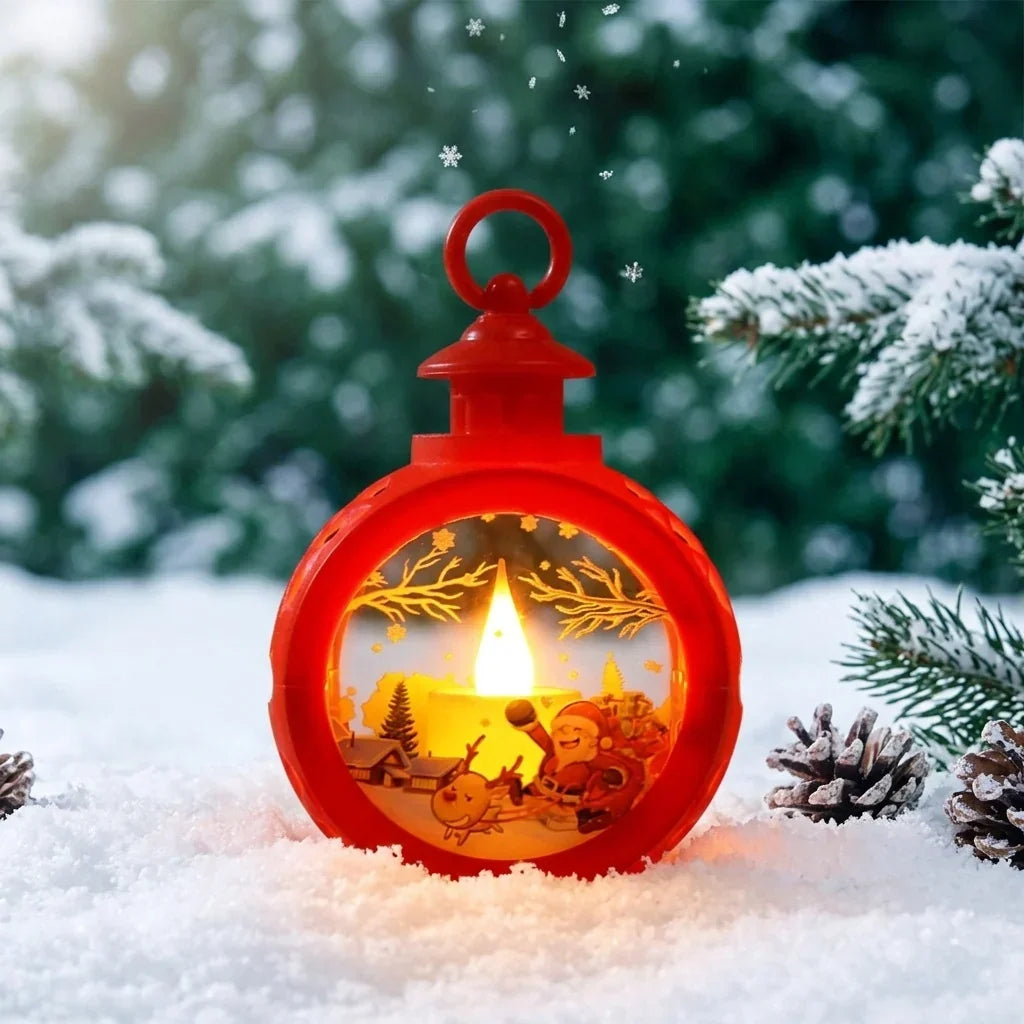 Christmas Lantern LED Flame Simulation Indoor & Outdoor