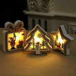 Christmas Lantern LED Soft-Glow Santa Scene
