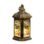Christmas Lantern Nostalgic Scene Durable Hanging & Tabletop