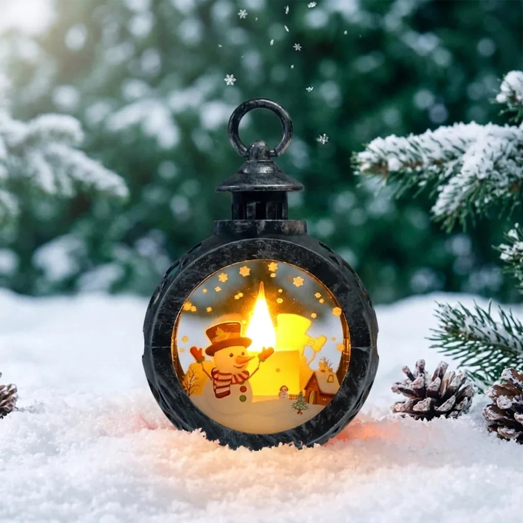 Christmas Lantern Realistic Flickering LED Indoor & Outdoor