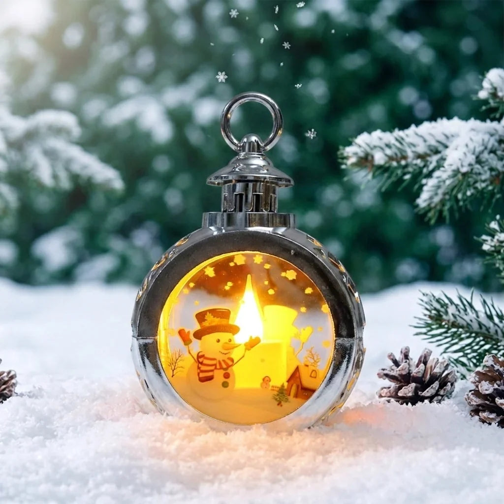 Christmas Lantern Realistic Flickering LED Indoor & Outdoor