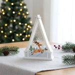 Christmas Lantern Reindeer Motif Battery Free