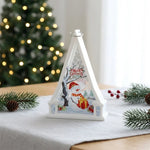 Christmas Lantern Reindeer Motif Battery Free