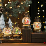 Christmas Lantern Santa Globe Cordless LED