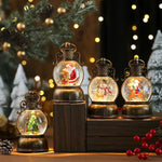 Christmas Lantern Santa Globe Cordless LED