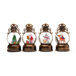 Christmas Lantern Santa Globe Cordless LED