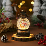 Christmas Lantern Santa Globe Cordless LED