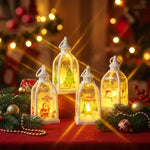 Christmas Lantern Santa Motif Soft Back Illumination