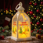 Christmas Lantern Santa Motif Soft Back Illumination