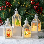 Christmas Lantern Santa Motif Soft Light