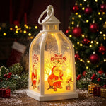 Christmas Lantern Santa Motif Soft Light