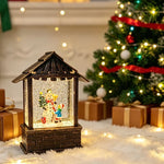 Christmas Lantern Snow Globe Built-In LED No Batteries