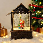 Christmas Lantern Snow Globe Built-In LED No Batteries