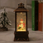 Christmas Lantern Snowman Design Integrated LED Warm White