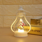 Christmas Lantern Snowman Motif Soft Glow Indoor & Outdoor