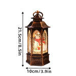 Christmas Lantern Snowman Scene Built-In Warm White LED