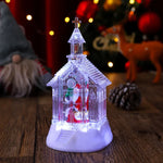 Christmas Lantern Snowman Scene Warm White LED Battery Free