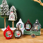 Christmas Lantern Soft LED Flameless Deer Scene