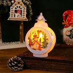 Christmas Lantern Soft LED Flameless Deer Scene