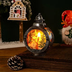 Christmas Lantern Soft LED Flameless Deer Scene