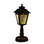 Christmas Lantern Vintage Illuminated Santa Figurine Indoor & Outdoor