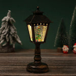 Christmas Lantern Vintage Illuminated Santa Figurine Indoor & Outdoor