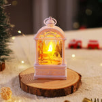 Christmas Lantern Warm Internal Lighting Santa Motif