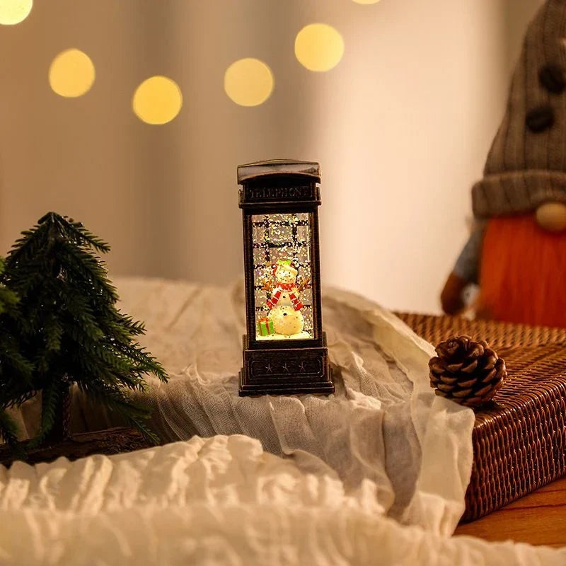 Christmas Lantern Warm LED Cordless Indoor & Outdoor