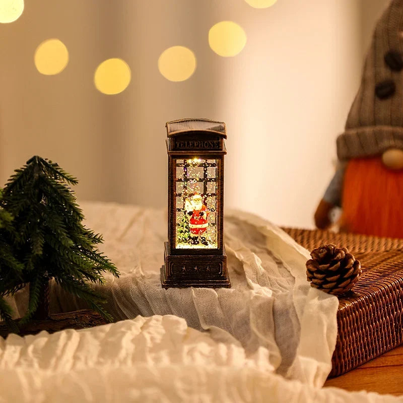 Christmas Lantern Warm LED Cordless Indoor & Outdoor