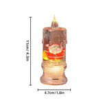 Christmas Lantern Warm LED Glitter Snow Scene