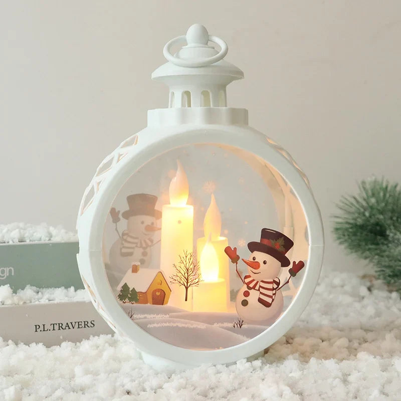 Christmas Lantern Warm LED Indoor & Outdoor Weather-Resistant