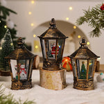 Christmas Lantern Warm LED Santa Motif Hanging Hook
