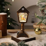 Christmas Lantern Warm White LED Snow Globe