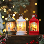 Christmas Lantern Wreath LED-Lit Warm Glow Indoor & Outdoor
