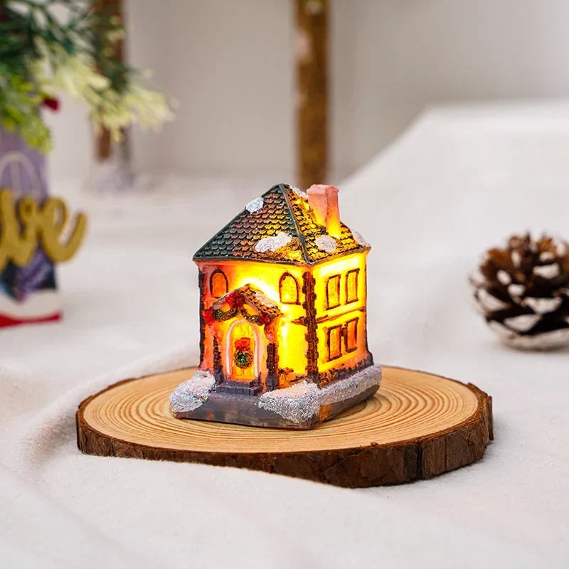 Christmas Light House Handcrafted Warm LED Indoor & Outdoor
