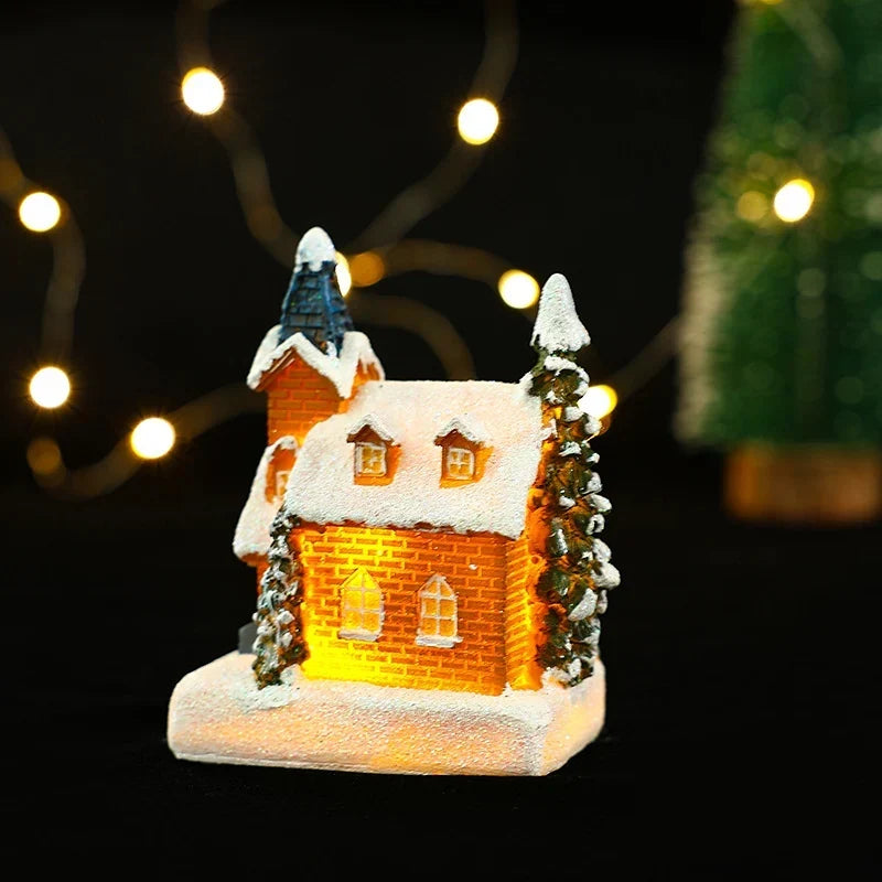 Christmas Light House Handcrafted Warm LED Indoor & Outdoor