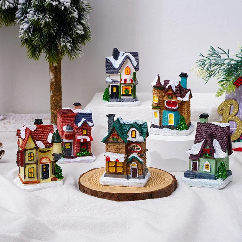Christmas Light House Handcrafted Warm LED Indoor & Outdoor