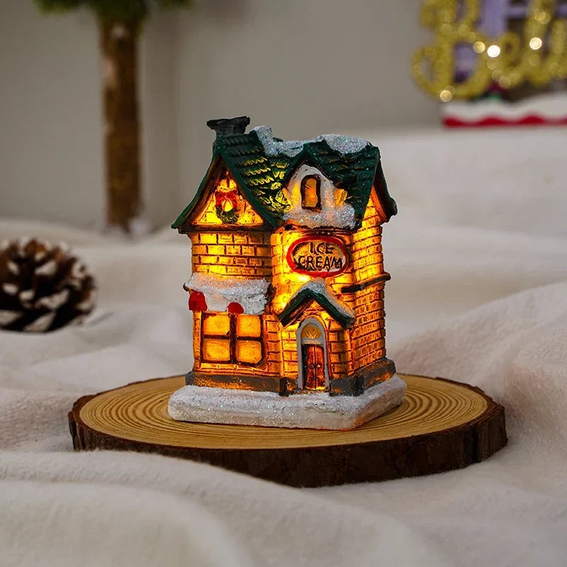 Christmas Light House Handcrafted Warm LED Indoor & Outdoor