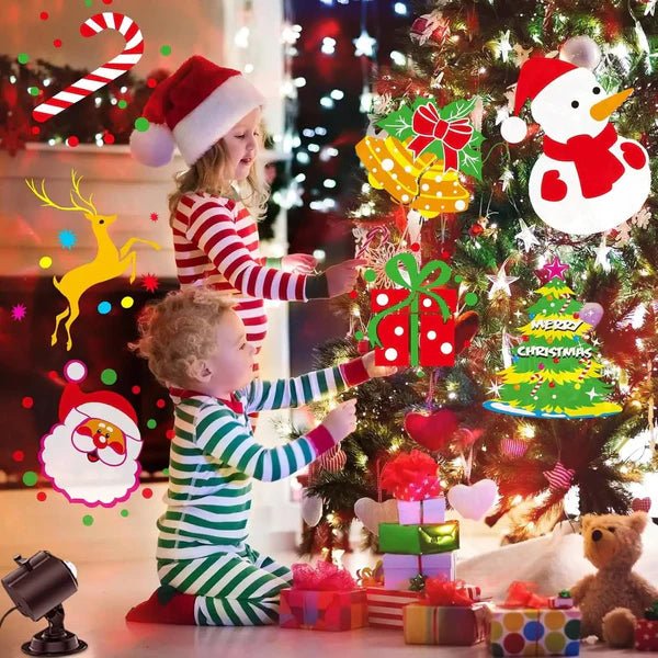 Christmas Light Projector 16 Slides IP44 Outdoor Use