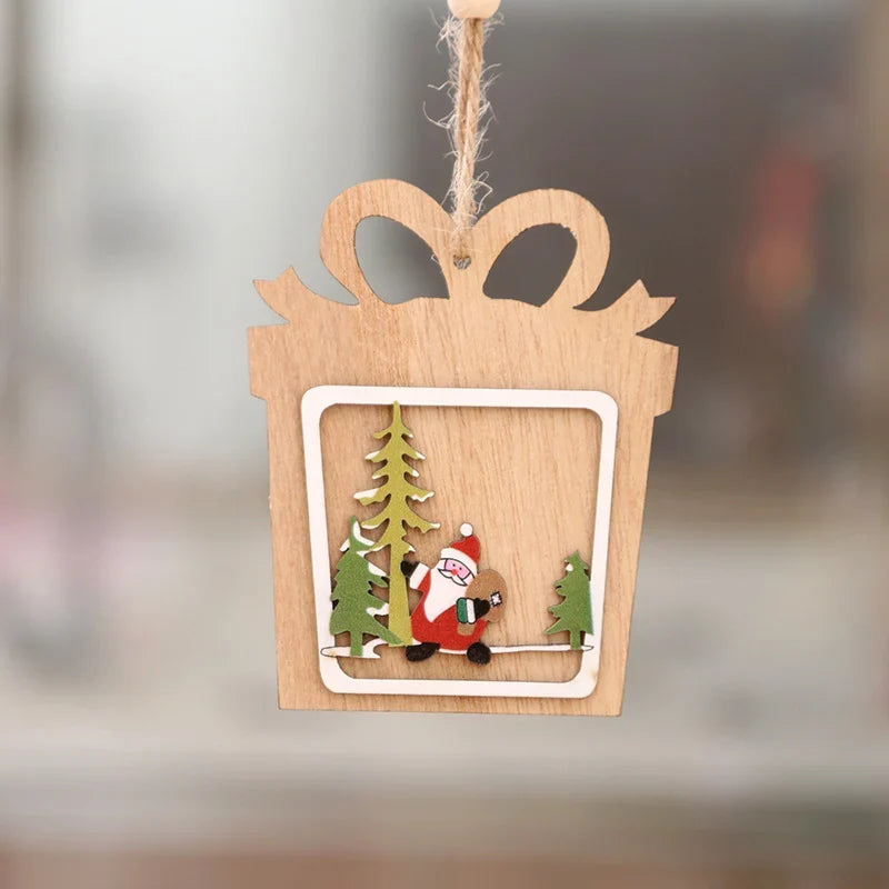 Christmas Ornament 3D Laser-Engraved Wood