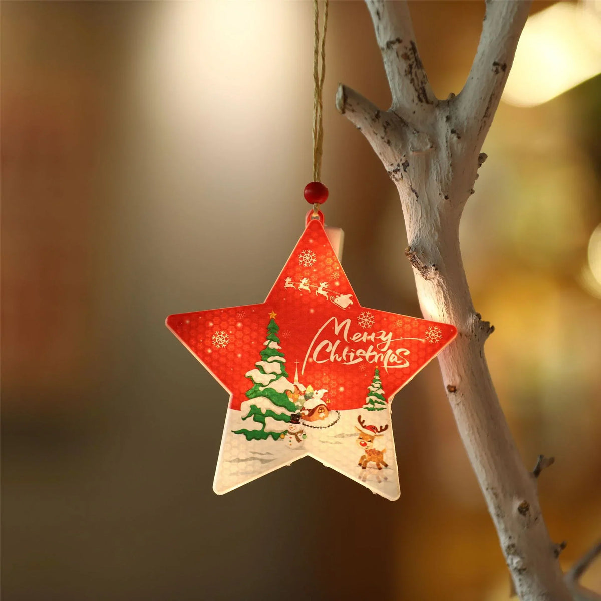Christmas Ornament Battery-Free LED Transparent