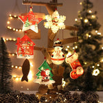 Christmas Ornament Energy-Saving LED Snowflake With Santa