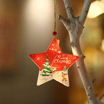 Christmas Ornament Energy-Saving LED Snowflake With Santa