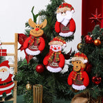 Christmas Ornament Felt Reindeer Hanging Rope