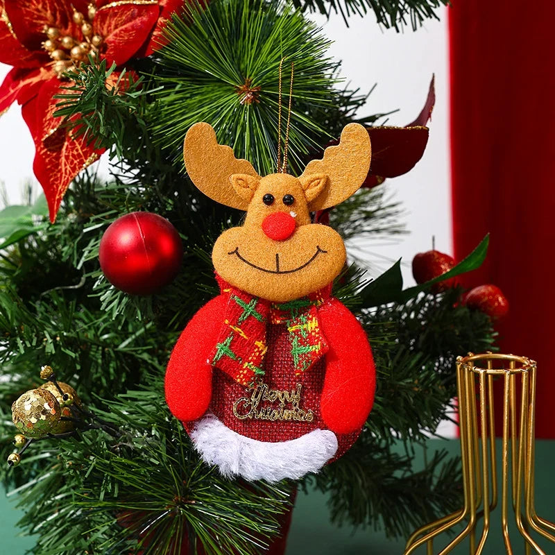 Christmas Ornament Felt Reindeer Hanging Rope
