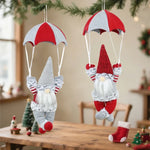 Christmas Ornament Hanging Parachute Santa Durable Fabric