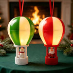 Christmas Ornament Hot Air Balloon Snowman Lightweight & Easy-Hang