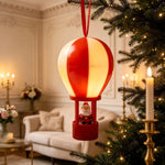Christmas Ornament Hot Air Balloon Snowman Lightweight & Easy-Hang