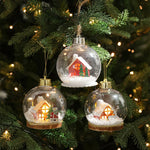 Christmas Ornament LED Snow Globe Design 10 Cm