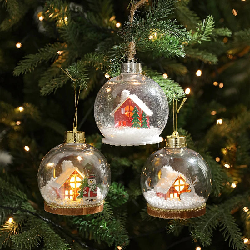 Christmas Ornament LED Snow Globe Design 10 Cm